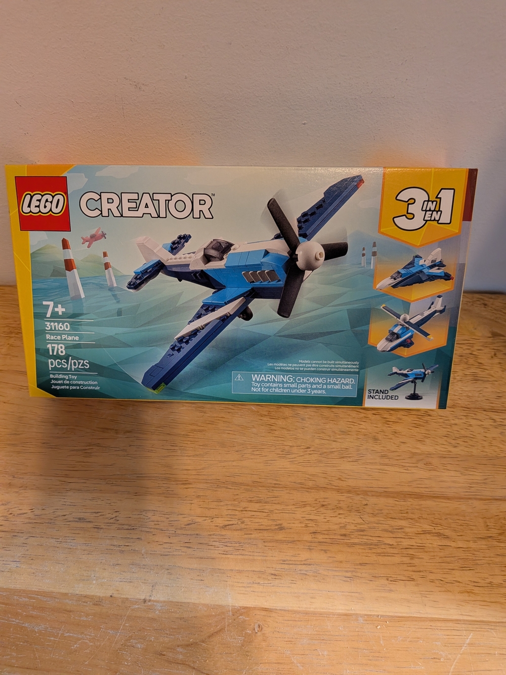 LEGO Creator Blue Race Plane 3-in-1 Building Set